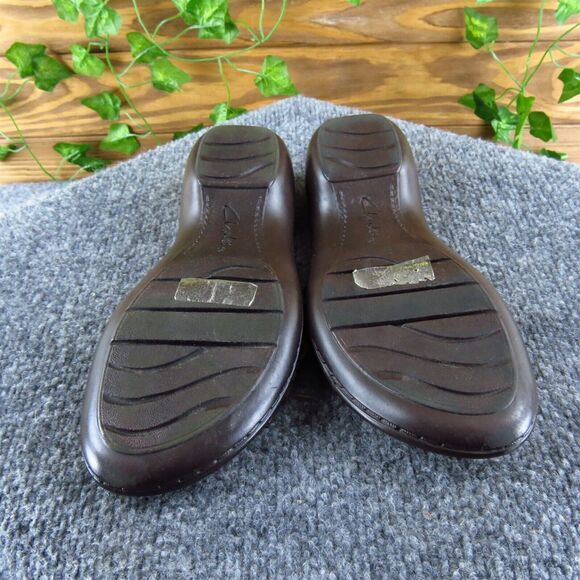 Clarks Women's Bendables Strappy Bronze Leather‎ Sz 6 Medium Gently Used 2025 - Picture 6 of 6